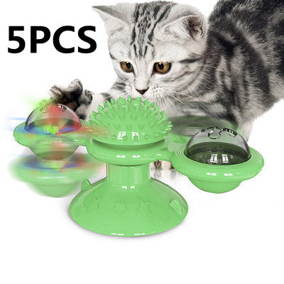 Windmill Multi-Functional Cat Rotating Spinner Toy