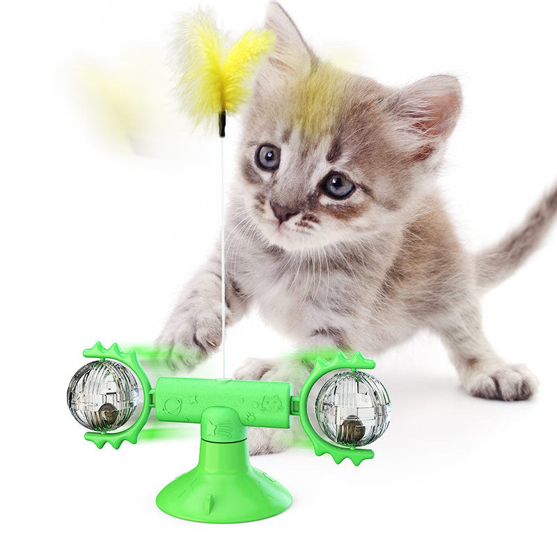 Windmill Multi-Functional Cat Rotating Spinner Toy