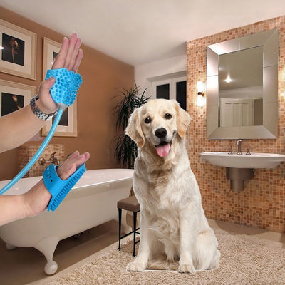 Pet Bathing Massage Gloves Sprayer