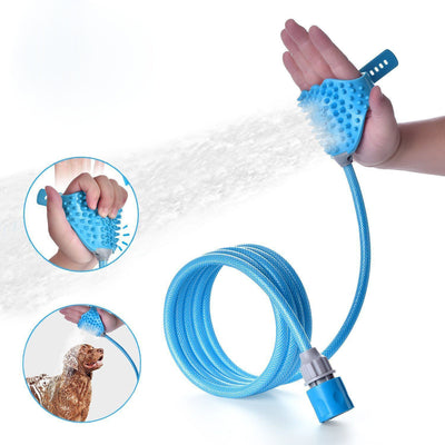 Pet Bathing Massage Gloves Sprayer
