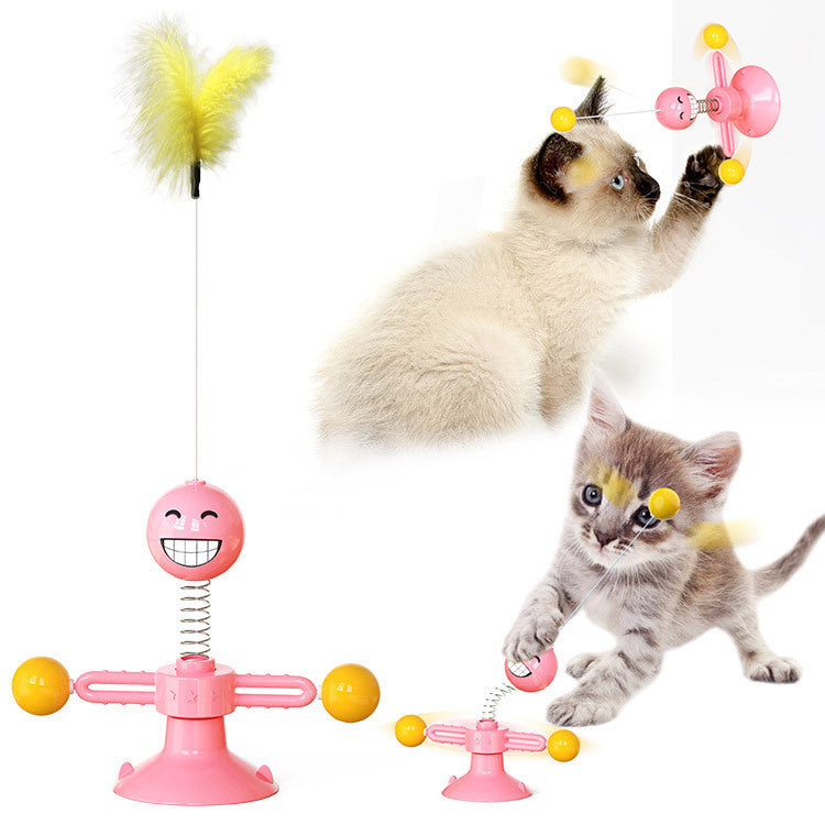 Windmill Multi-Functional Cat Rotating Spinner Toy