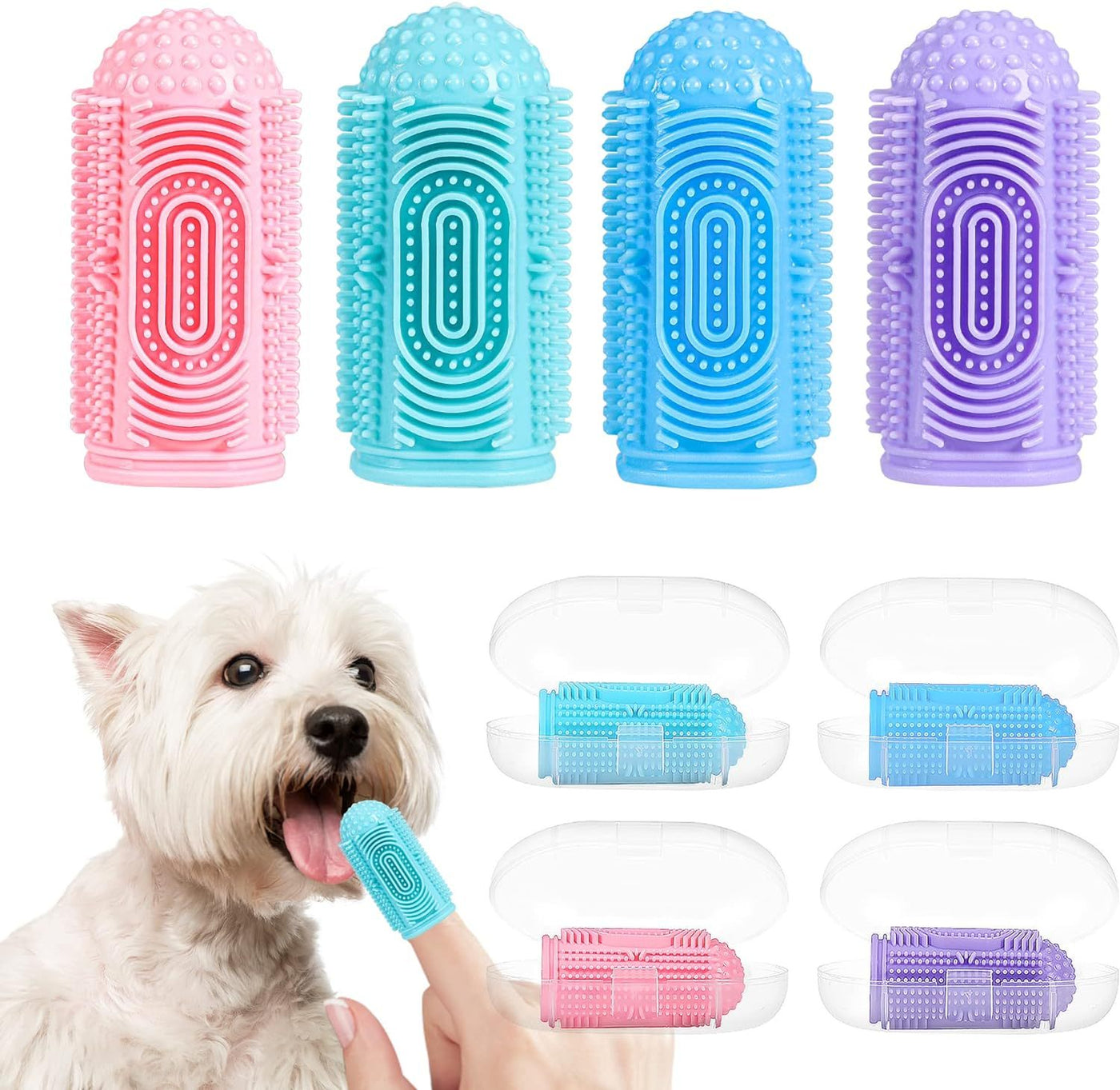 Dog & Cat Regular Finger Brush for Cleaning – Dental Care for Pets