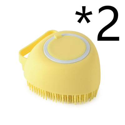 Silicone Dog Bath Massage Glove Brush