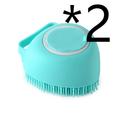 Silicone Dog Bath Massage Glove Brush