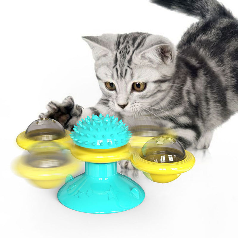 Windmill Multi-Functional Cat Rotating Spinner Toy