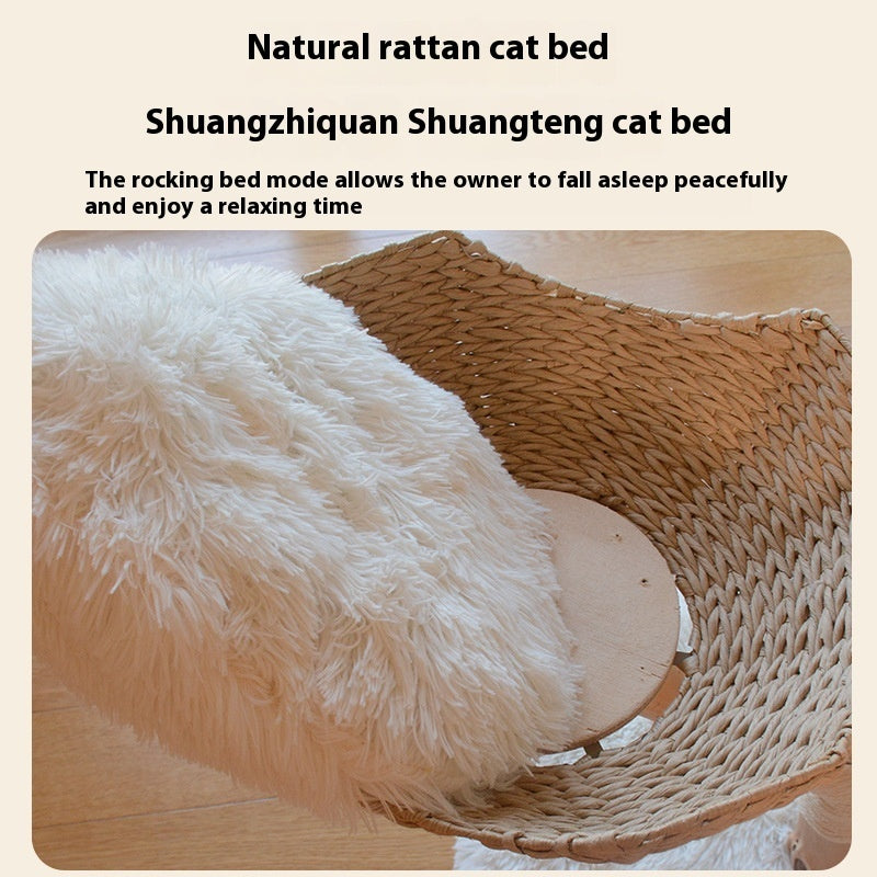 Solid Wood Climbing Cat Tree Nest
