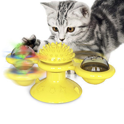 Windmill Multi-Functional Cat Rotating Spinner Toy