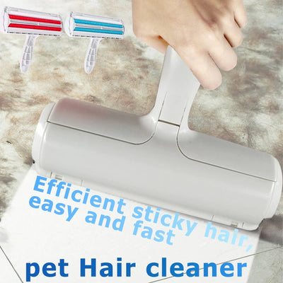 2-Way Pet Hair Roller Remover Lint Brush