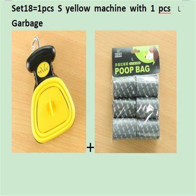 Pet Waste Cleaner – Foldable Dog Pooper Scooper with Bags