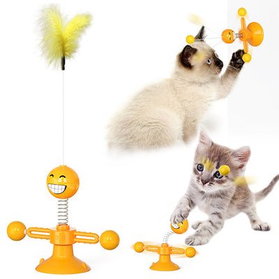 Windmill Multi-Functional Cat Rotating Spinner Toy