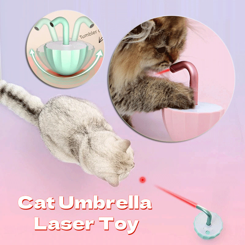 Interactive Cat Umbrella Laser Toy