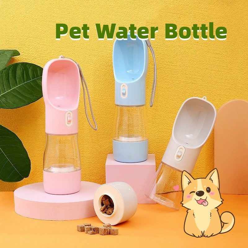 Dog Water Bottle Dispenser Feeder Bowl