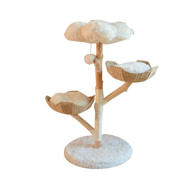 Solid Wood Climbing Cat Tree Nest