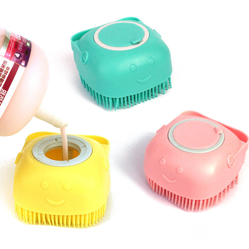 Silicone Dog Bath Massage Glove Brush