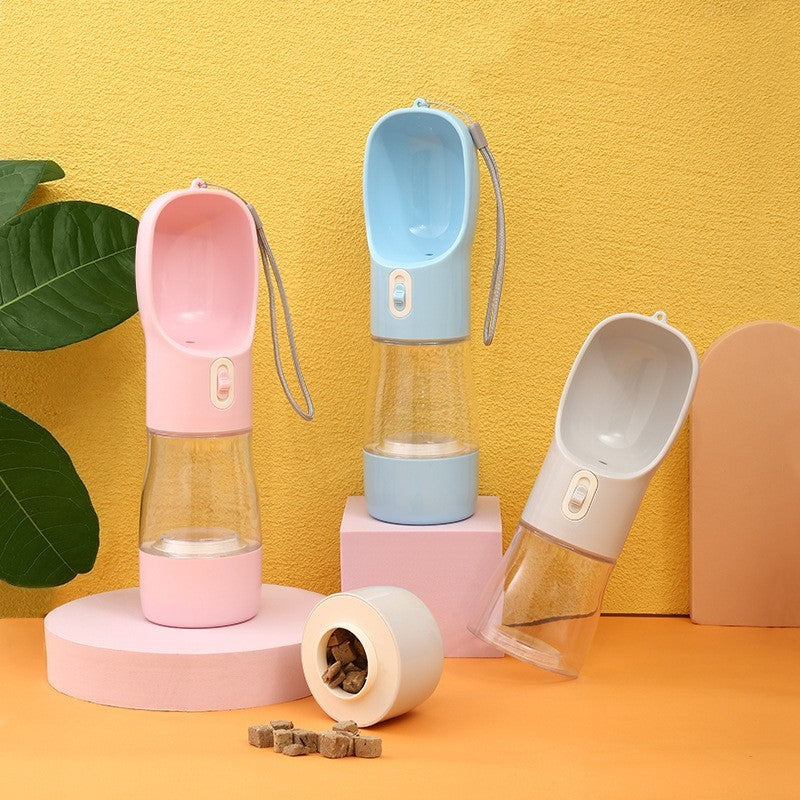 Dog Water Bottle Dispenser Feeder Bowl